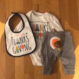 ‘My First Ever Thanksgiving’ bundle, size 3months